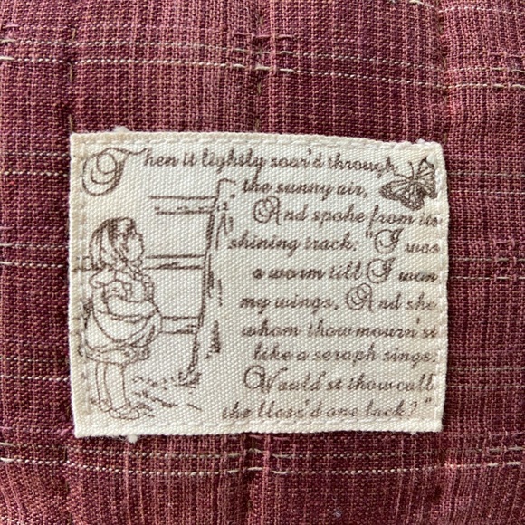 Japanese Quilted Cotton Wristlet with Cute Appliqué Front - Picture 4 of 9